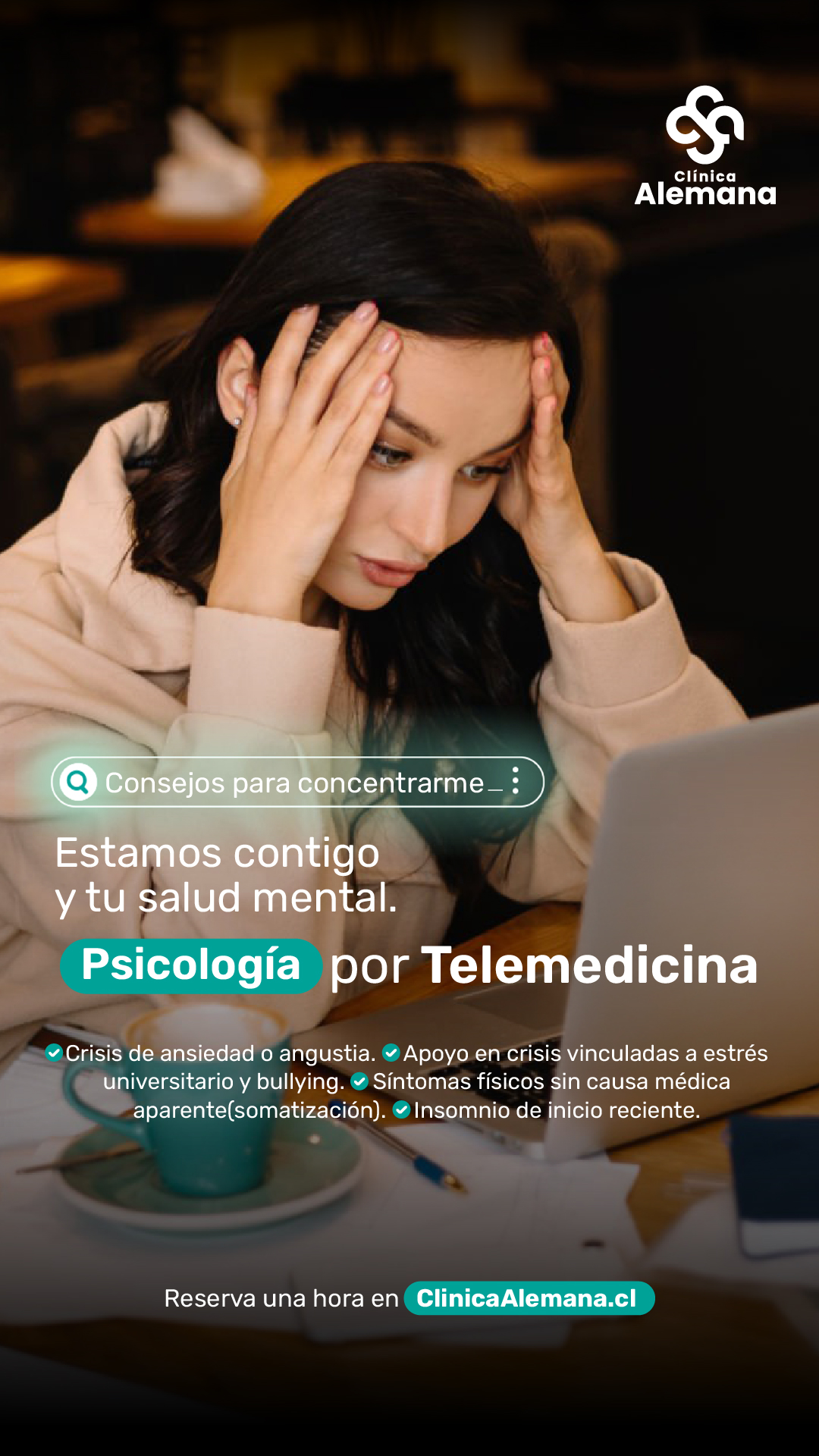 Clínica Alemana de Santiago Facebook ad