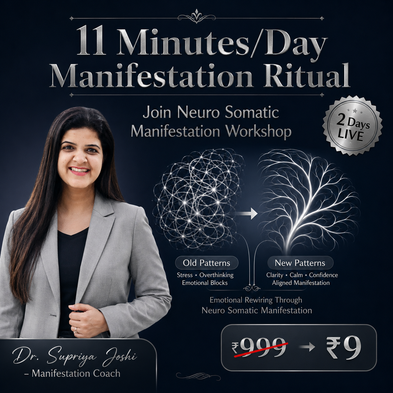 Dr Supriya Joshi Transformation coach Founder Life Design Facebook ad
