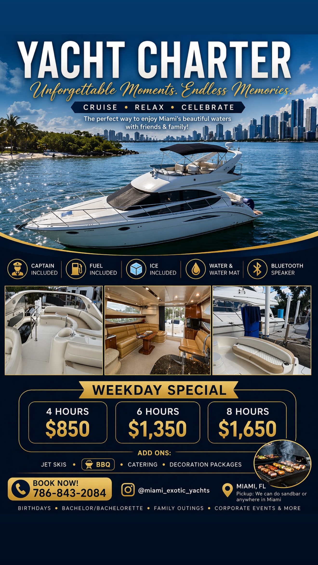 Exotic Yachts Facebook ad from Jun 6, 2026