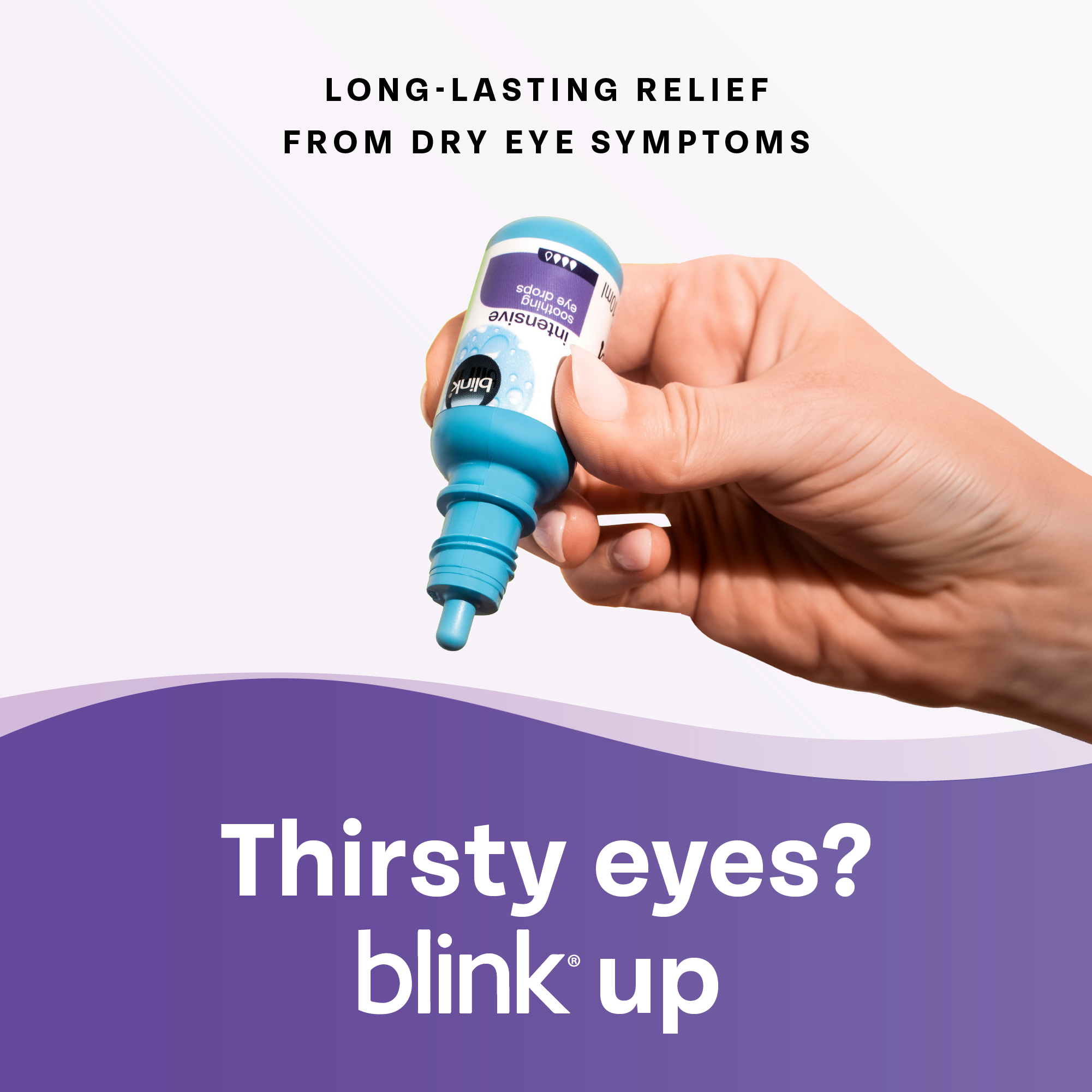 Blink UK Facebook ad: Dry eyes? Think blink.