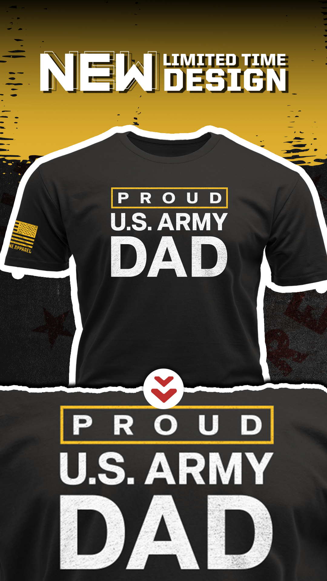 Nine Line Apparel Facebook ad: Proud Army Dad