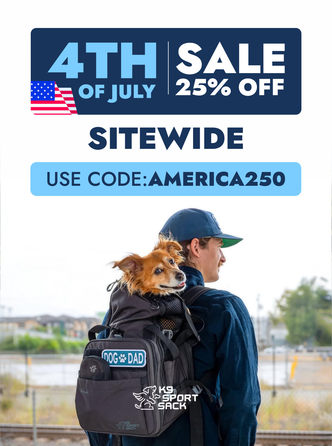 K9 Sport Sack Facebook ad from Jul 1, 2026
