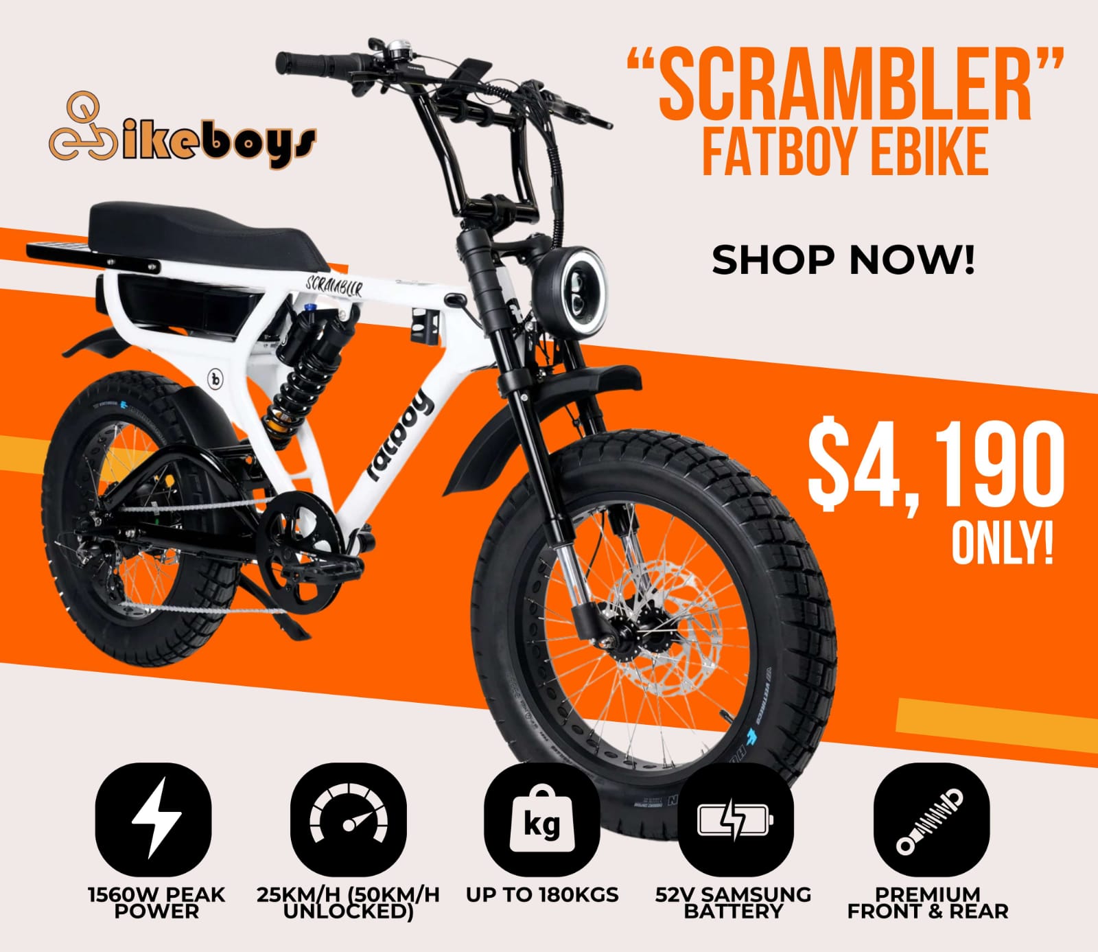 EbikeBoys Pty Ltd Facebook ad
