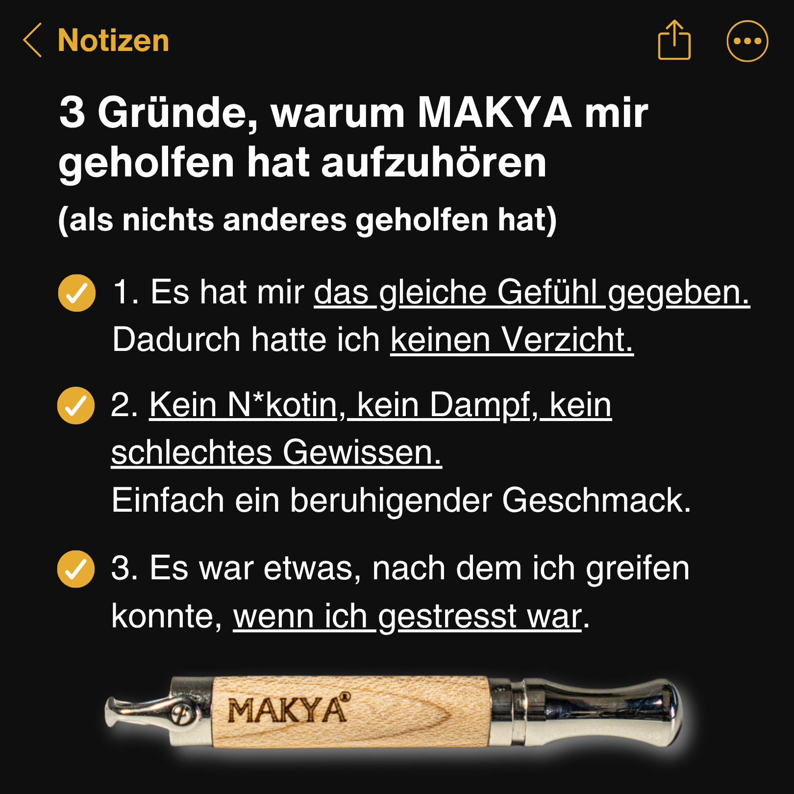 Makya-Rauchfrei Facebook ad