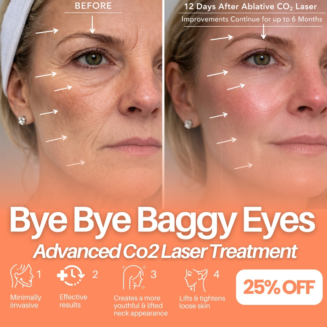 Skin Anatomy Facebook ad: 25% OFF CO₂ Laser in Southwell, Smoother Skin