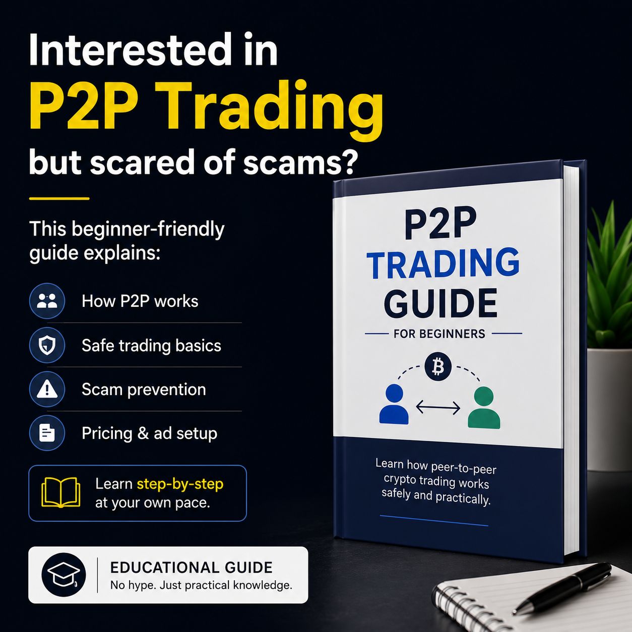 P2P Mastery Facebook ad: P2P Trading Mastery Guide