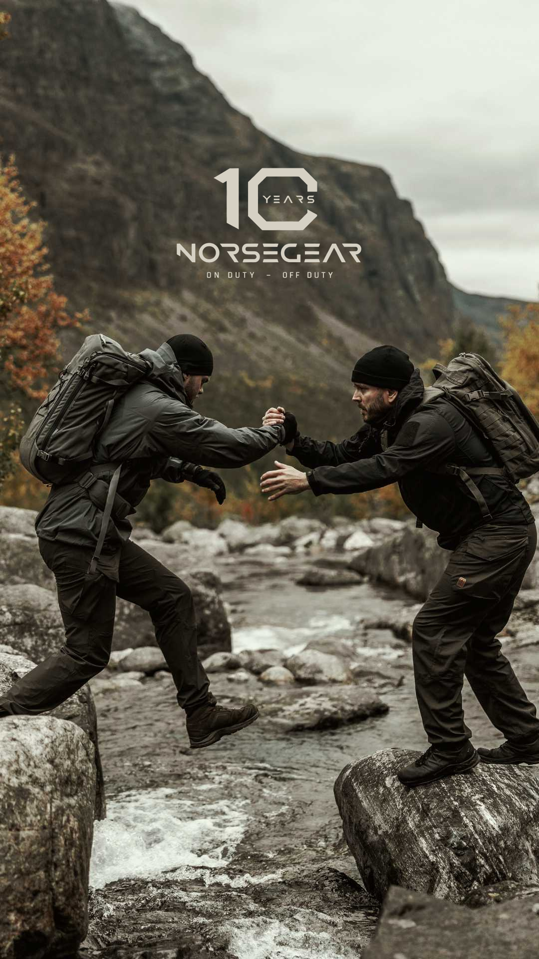 Norsegear Facebook ad: 10 år i tjeneste.