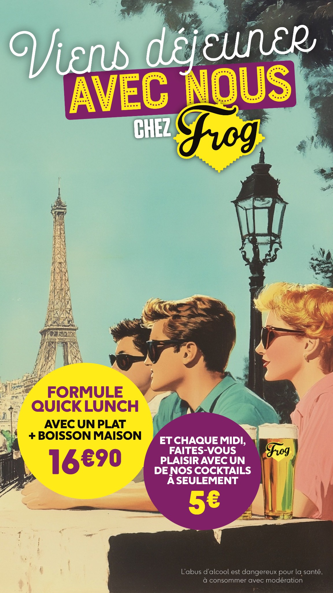 FrogPubs Facebook ad: La formule Quick Lunch @ FrogPubs