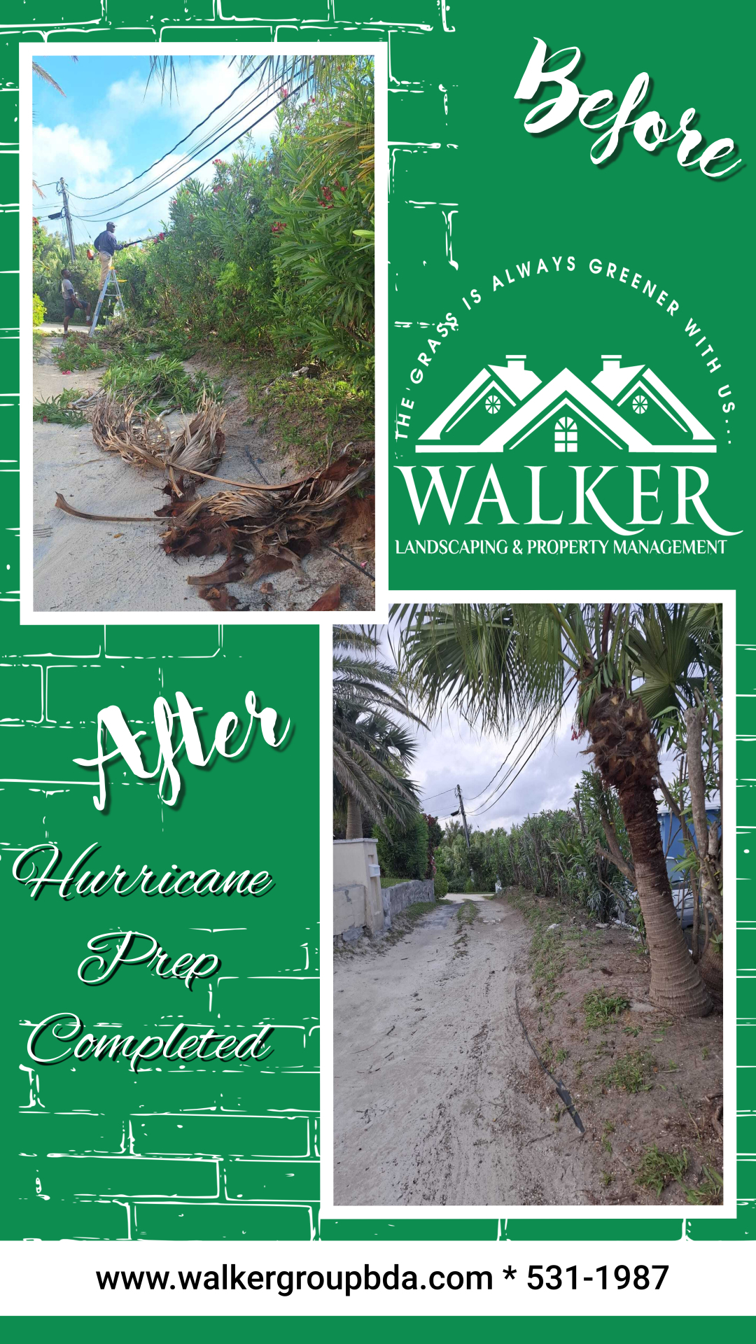 Walker Landscaping & Property Management Facebook ad: It's been a busy week of Deep Cleans…