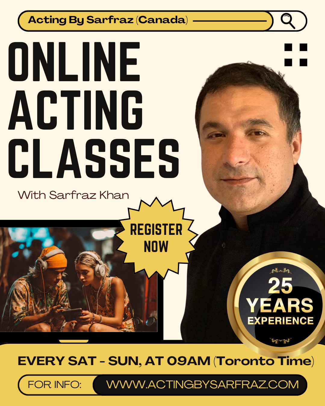 Acting by Sarfraz Facebook ad from Jan 21, 2026
