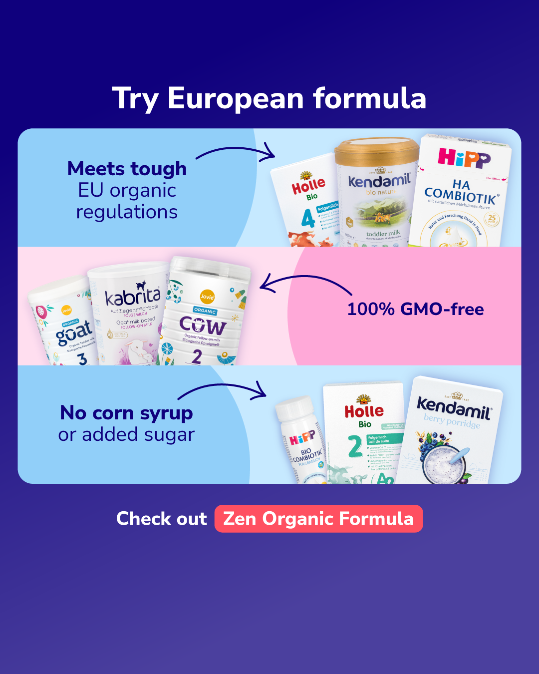 Zen Organic Formula Facebook ad