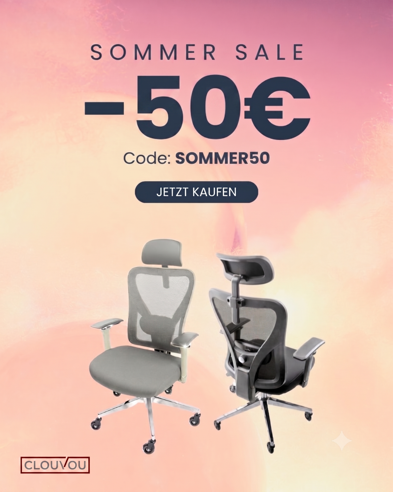 Clouvou GmbH Facebook ad: Nur jetzt: 50 € Rabatt auf deinen CleverSeat!