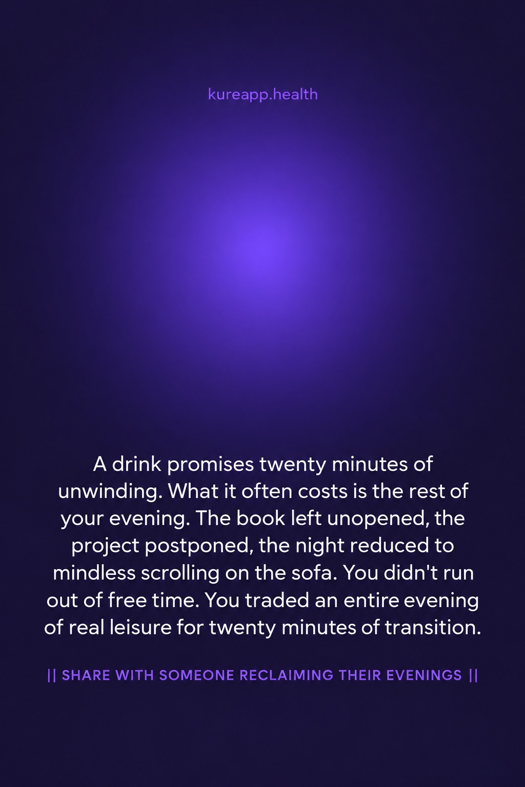 Hypnosis to Quit Drinking Facebook ad: The quietest cost of a nightly drink isn't…
