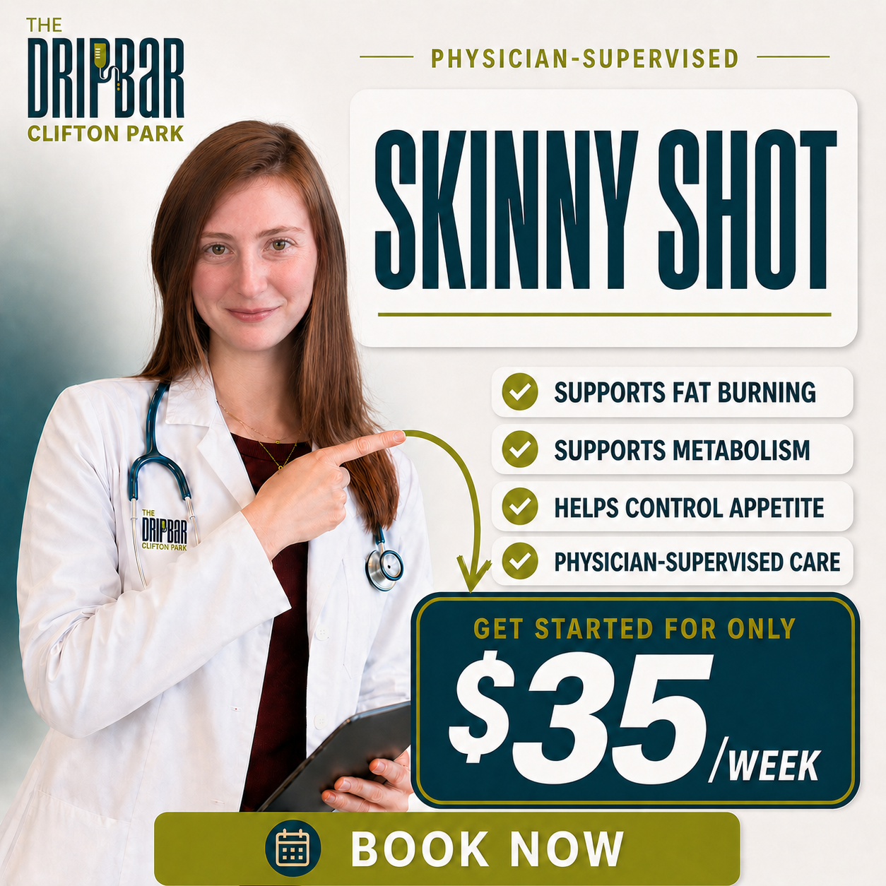 The DRIPBaR Clifton Park Facebook ad
