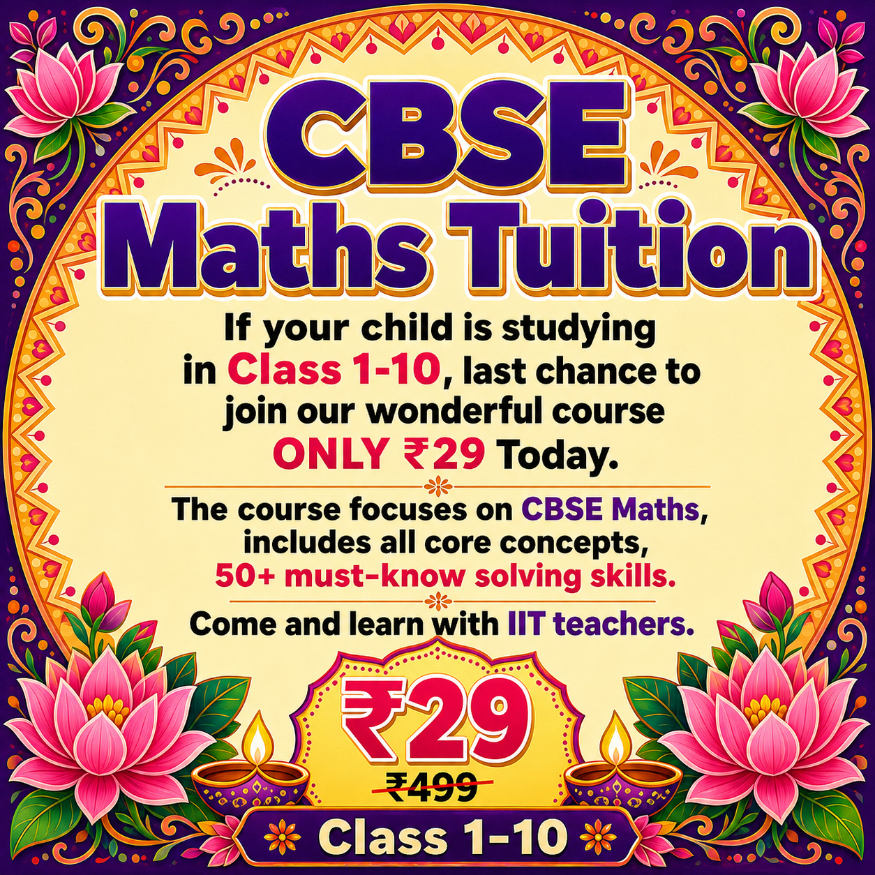 Oda Class Facebook ad