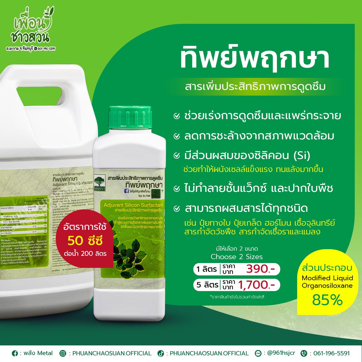 พลัง Metal Facebook ad: อะกริซายน์ ไบโอ เทคโนโลยี (ไทยแลนด์) จำกัด
