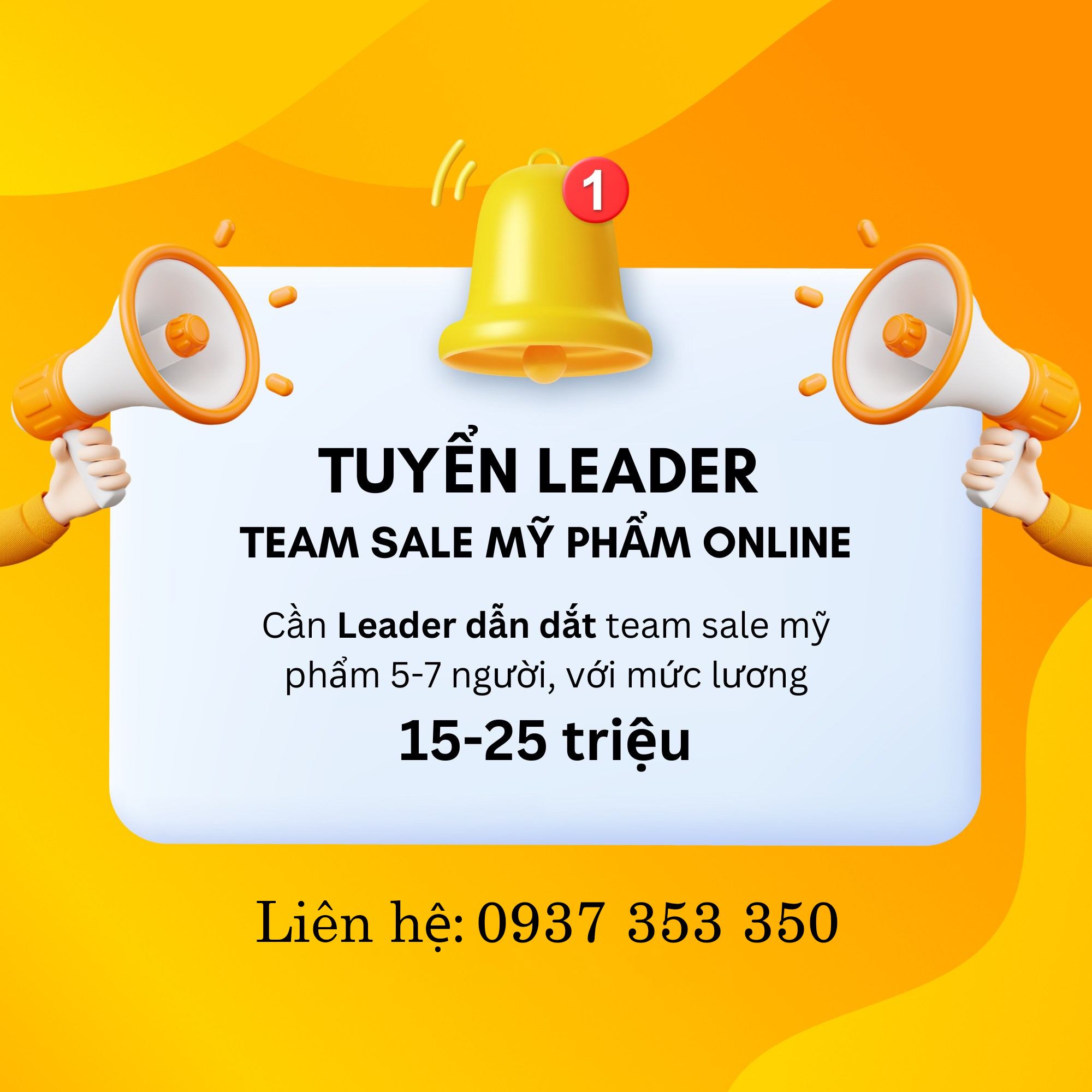 Cosan Company Facebook ad: TUYỂN LEADER MỸ PHẨM (QUẢN LÝ TEAM 5-7…