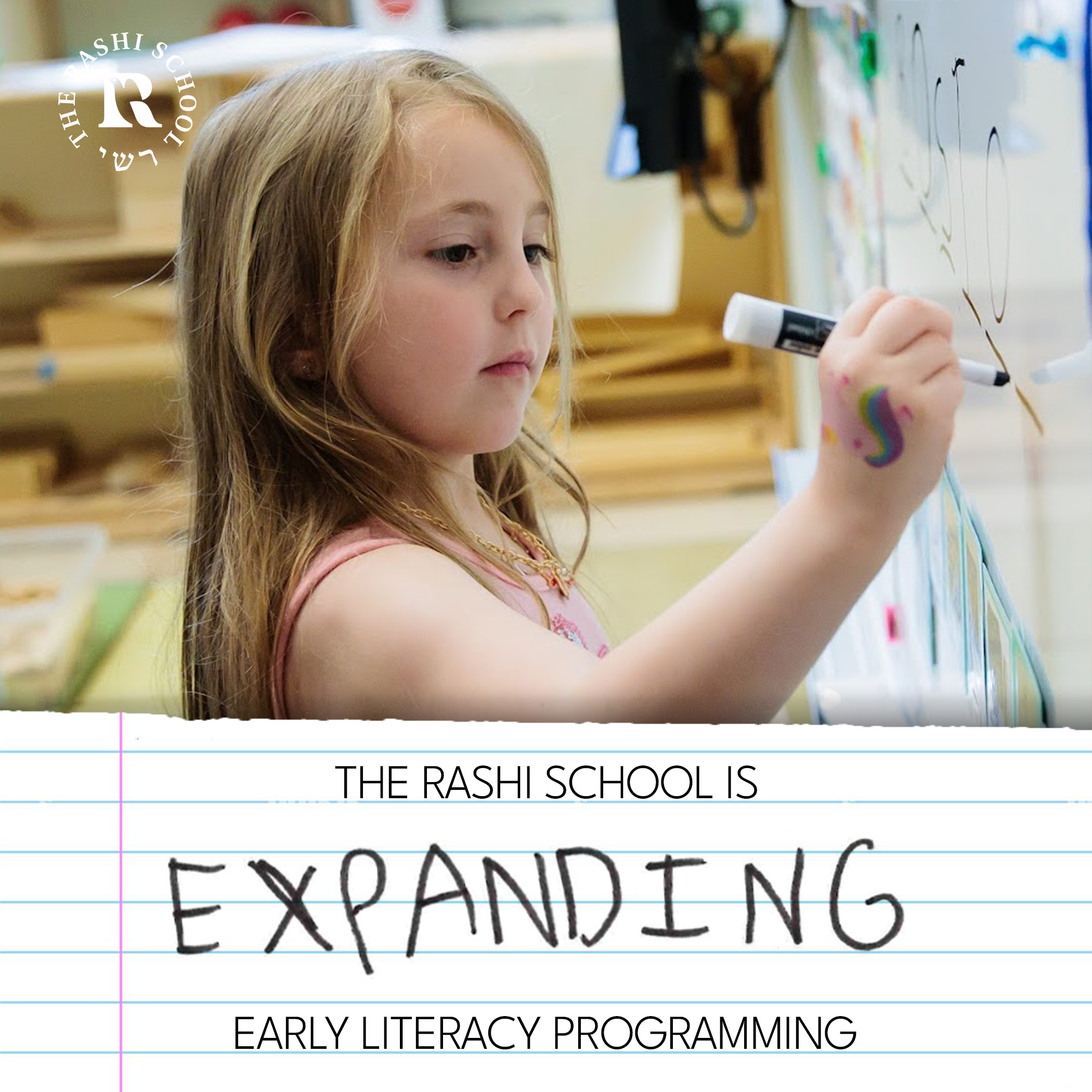 The Rashi School Facebook ad: Building confident readers from the start with…