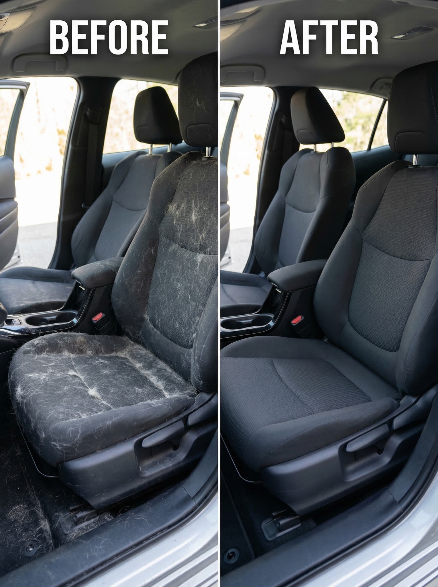 Pawtix Facebook ad: Clean Car Seats in Seconds