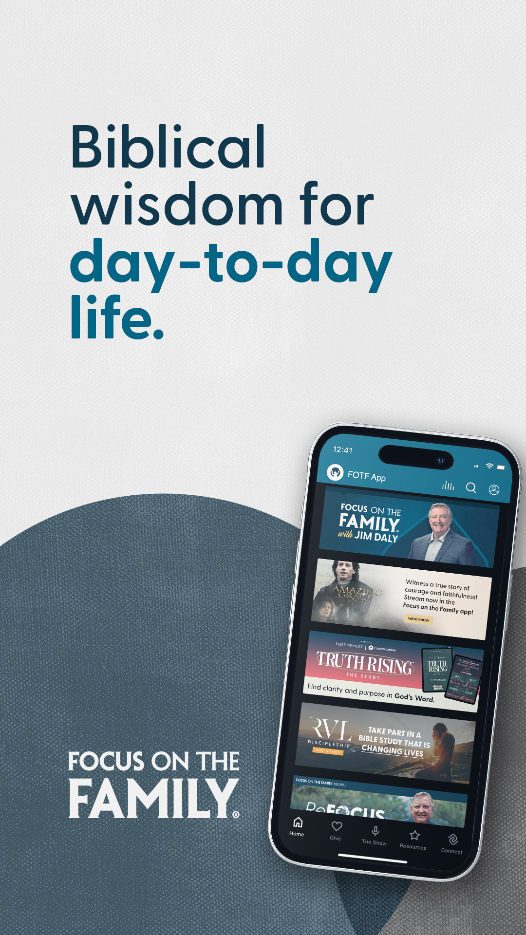 Focus on the Family Facebook ad: Download the Focus on the Family app!