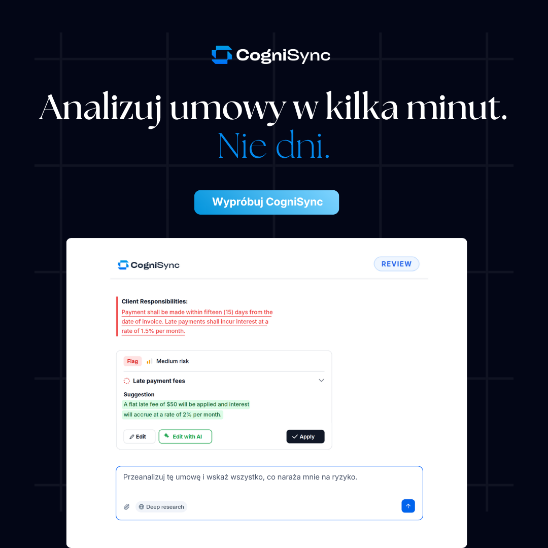 CogniSync AI Facebook ad: AI dla samodzielnych prawników, 69 USD/mies.