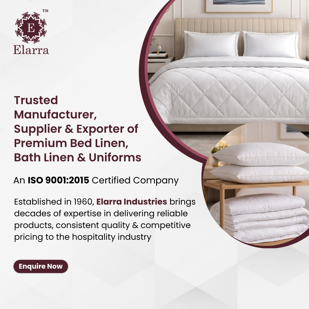 Elarra Facebook ad: Upgrade Your Hospitality Experience with Premium Linen…