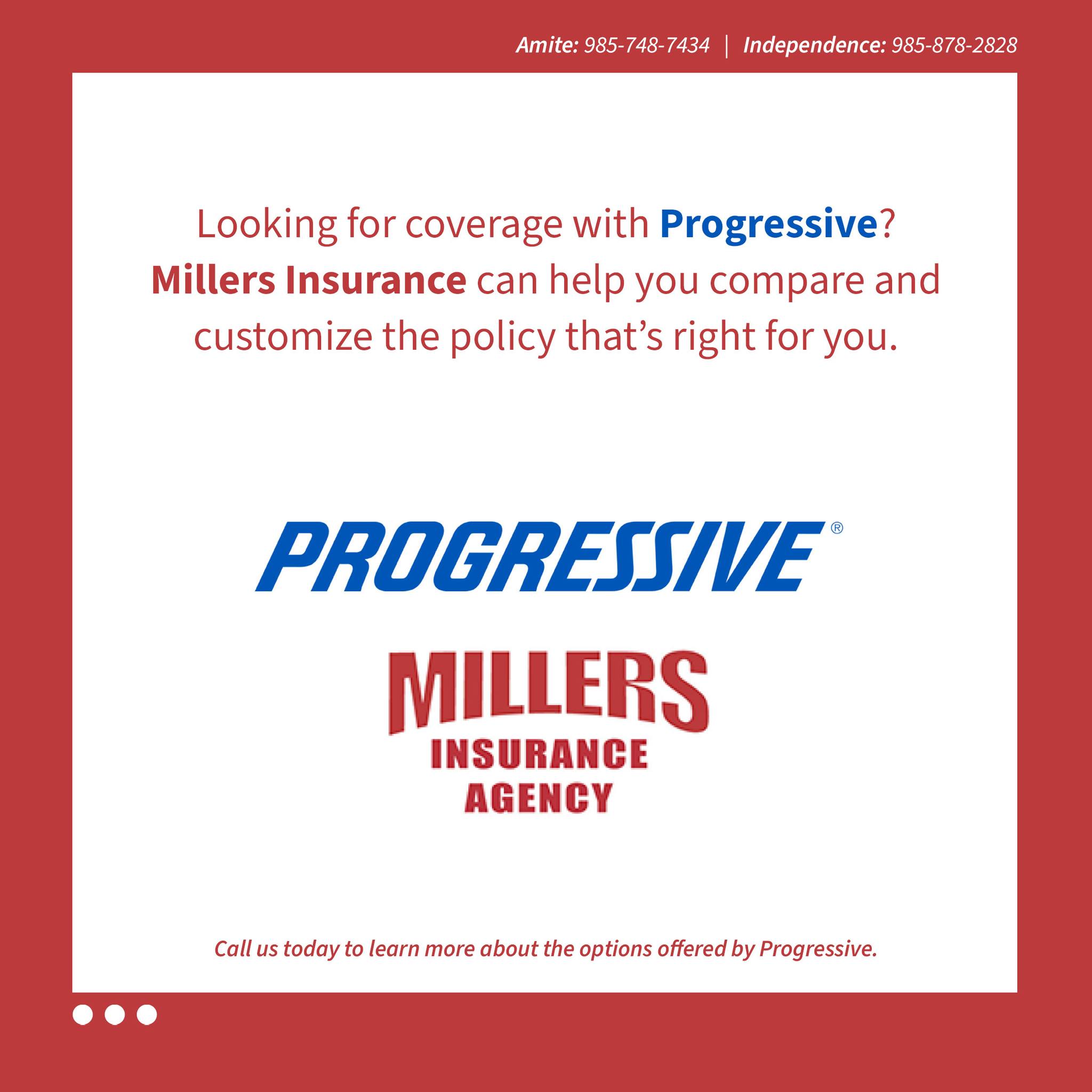 Millers Insurance Agency, Inc. Facebook ad