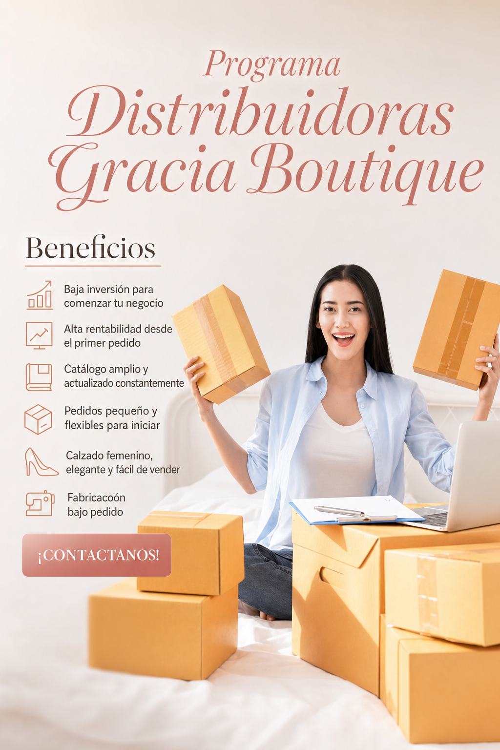 Gracia Boutique Calzado Facebook ad: Comienza tu emprendimiento de calzado