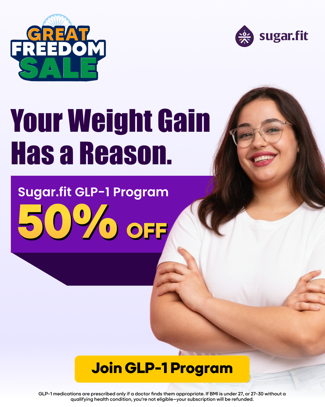 GLP Program By Sugar.Fit Facebook ad