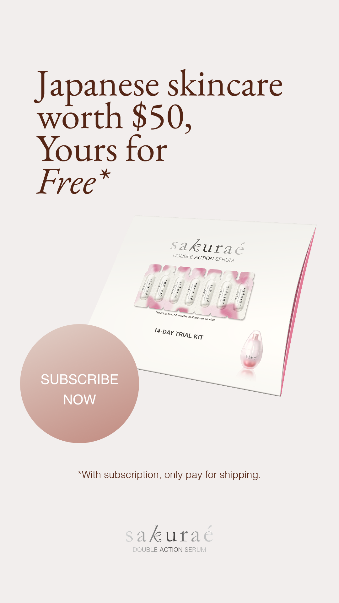Sakuraé by Otsuka America Inc. Facebook ad: Get the Trial Kit