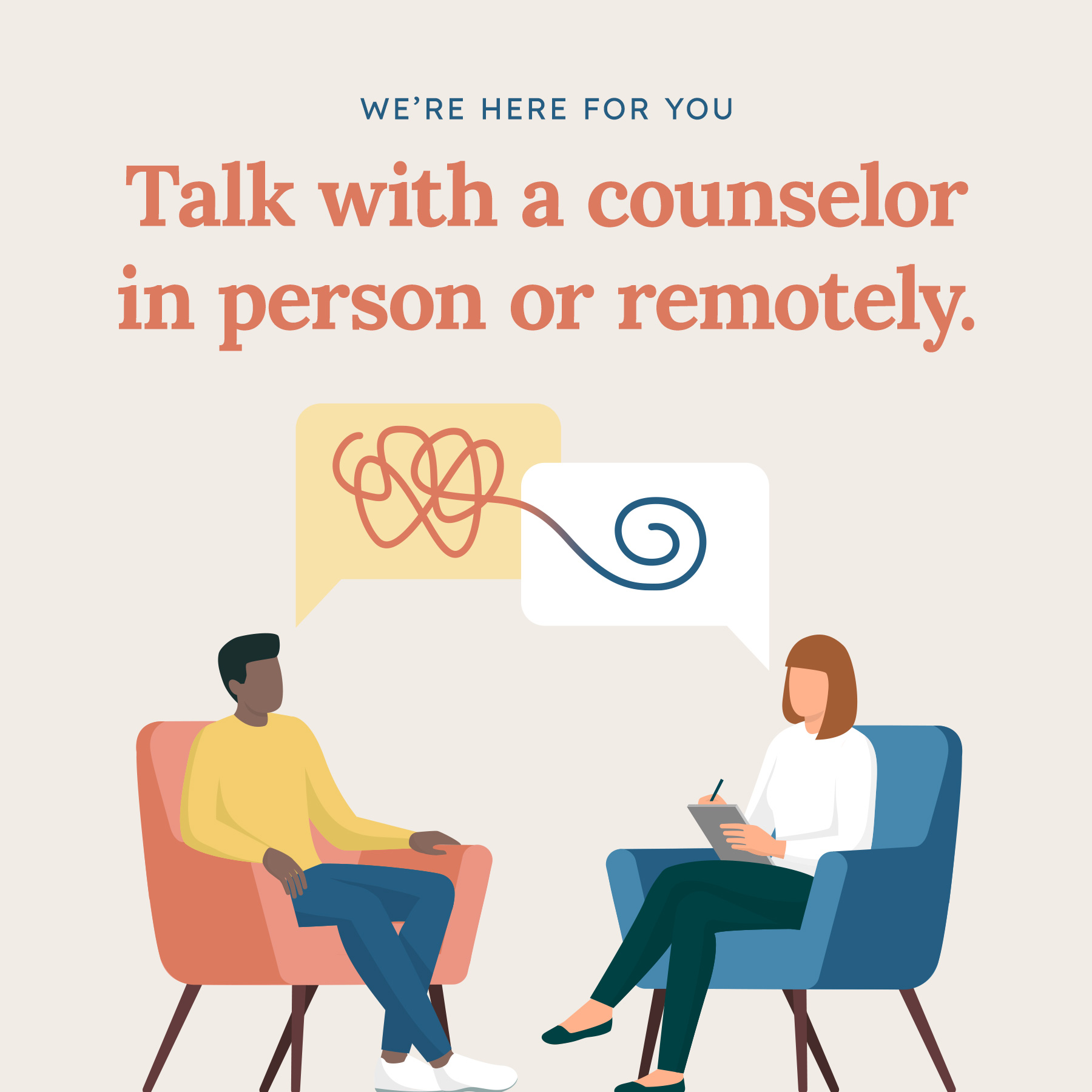 Emerge Counseling Ministries Facebook ad: Talk With A Counselor