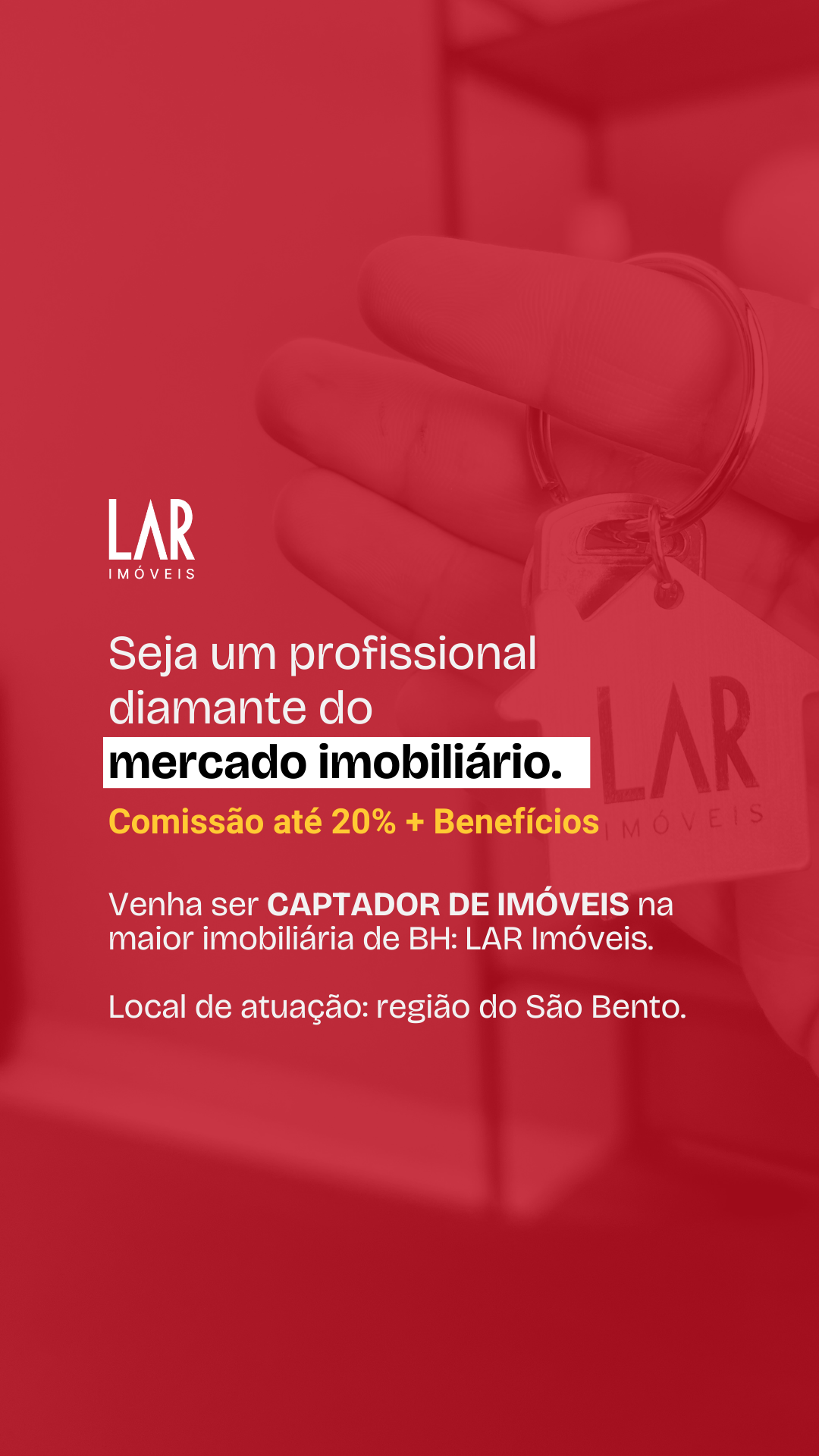LAR Imóveis Facebook ad: Vaga em aberto