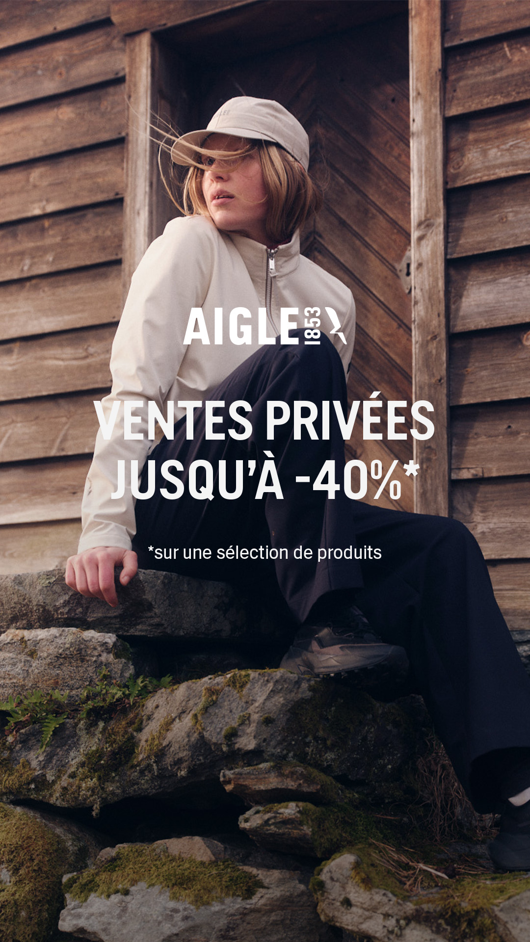 Aigle Facebook ad: Ventes Privées