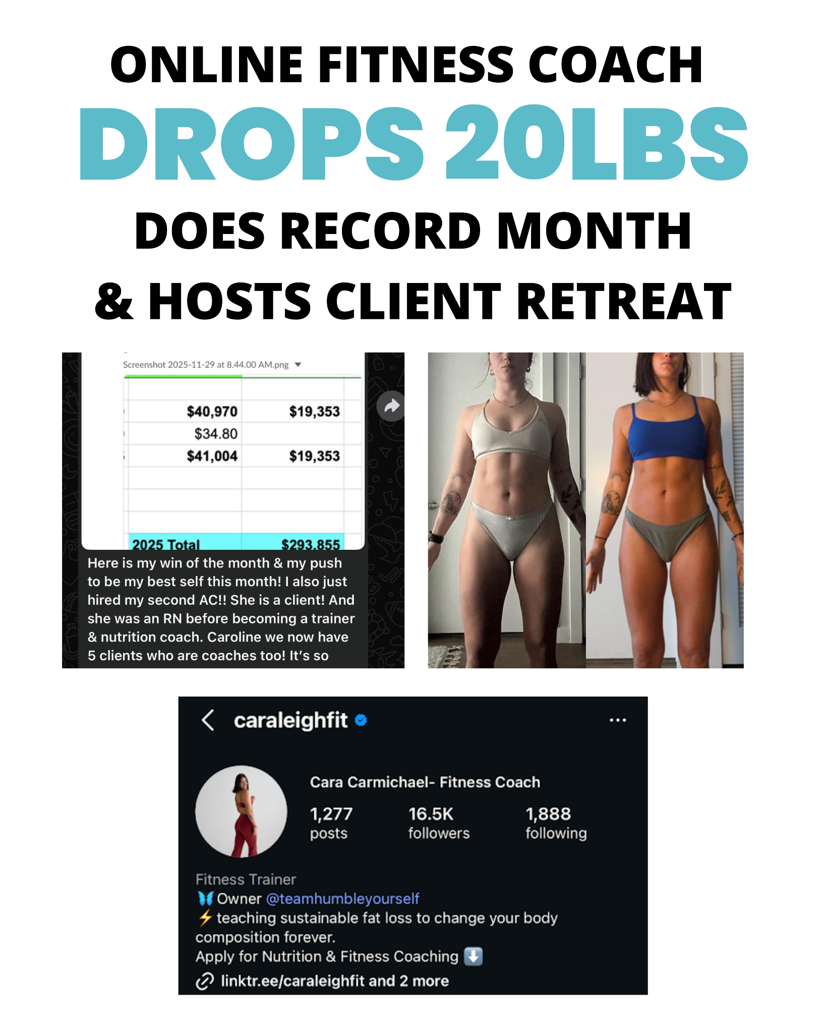 Caroline Biddle Facebook ad