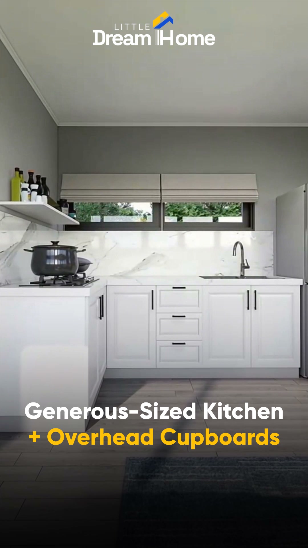 Little Dream Home Facebook ad: Affordable, Portable, Livable, Discover Our Premium Tiny…