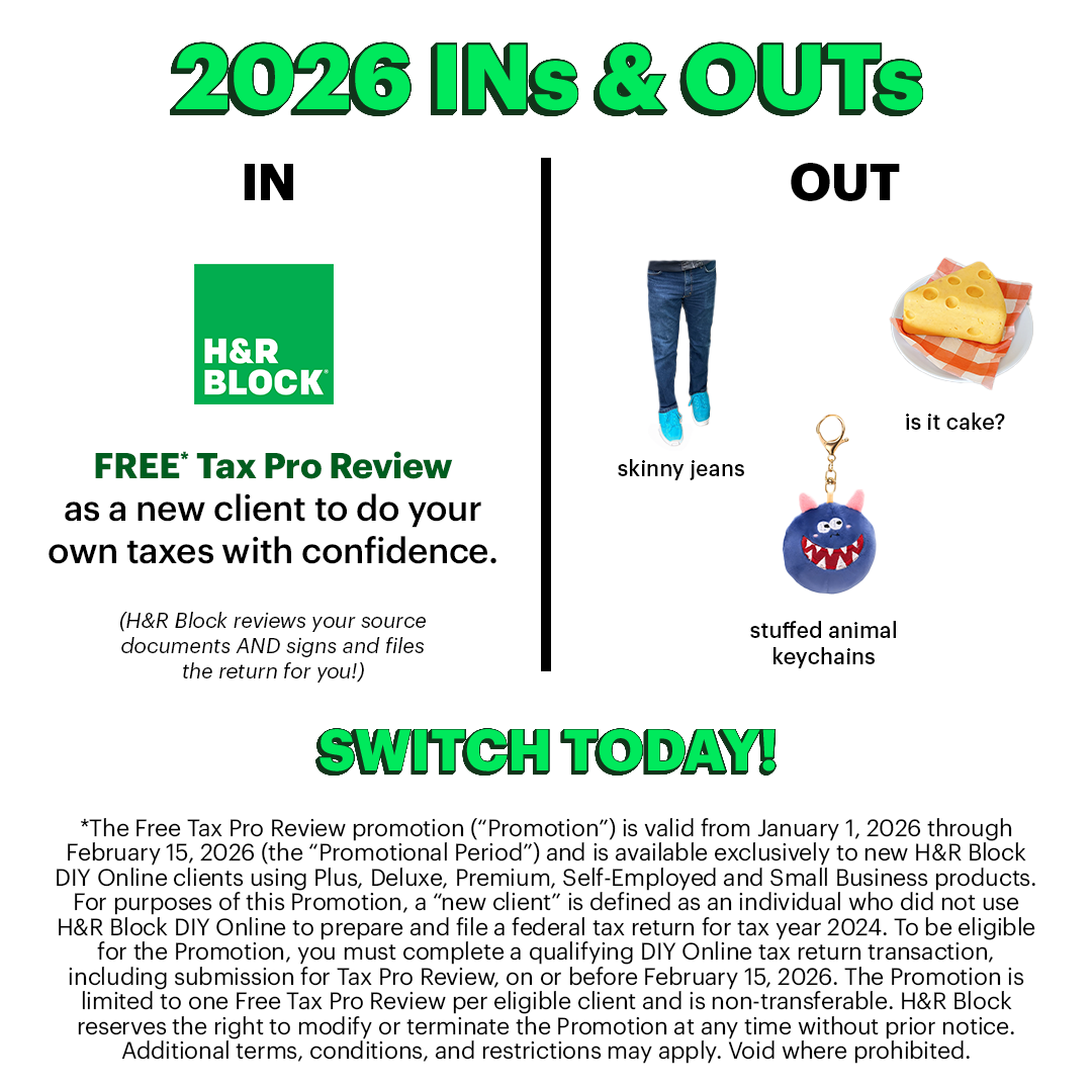 H&R Block Facebook ad