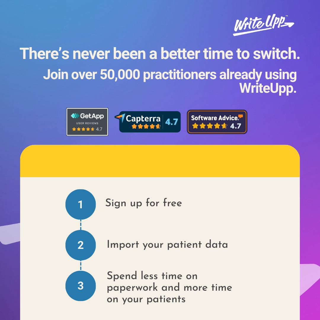 WriteUpp Facebook ad