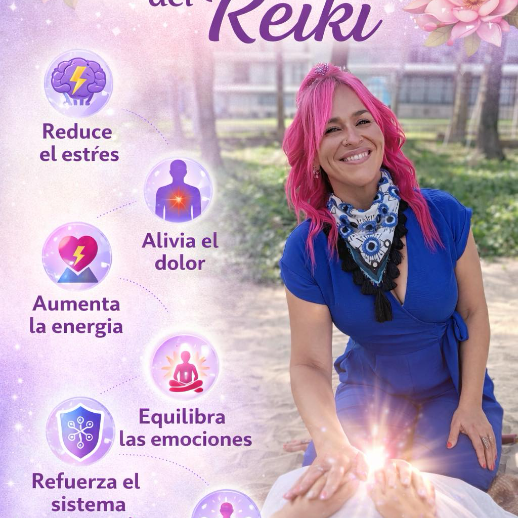 Mystic Soul Shop Facebook ad: Beneficios del Reiki
