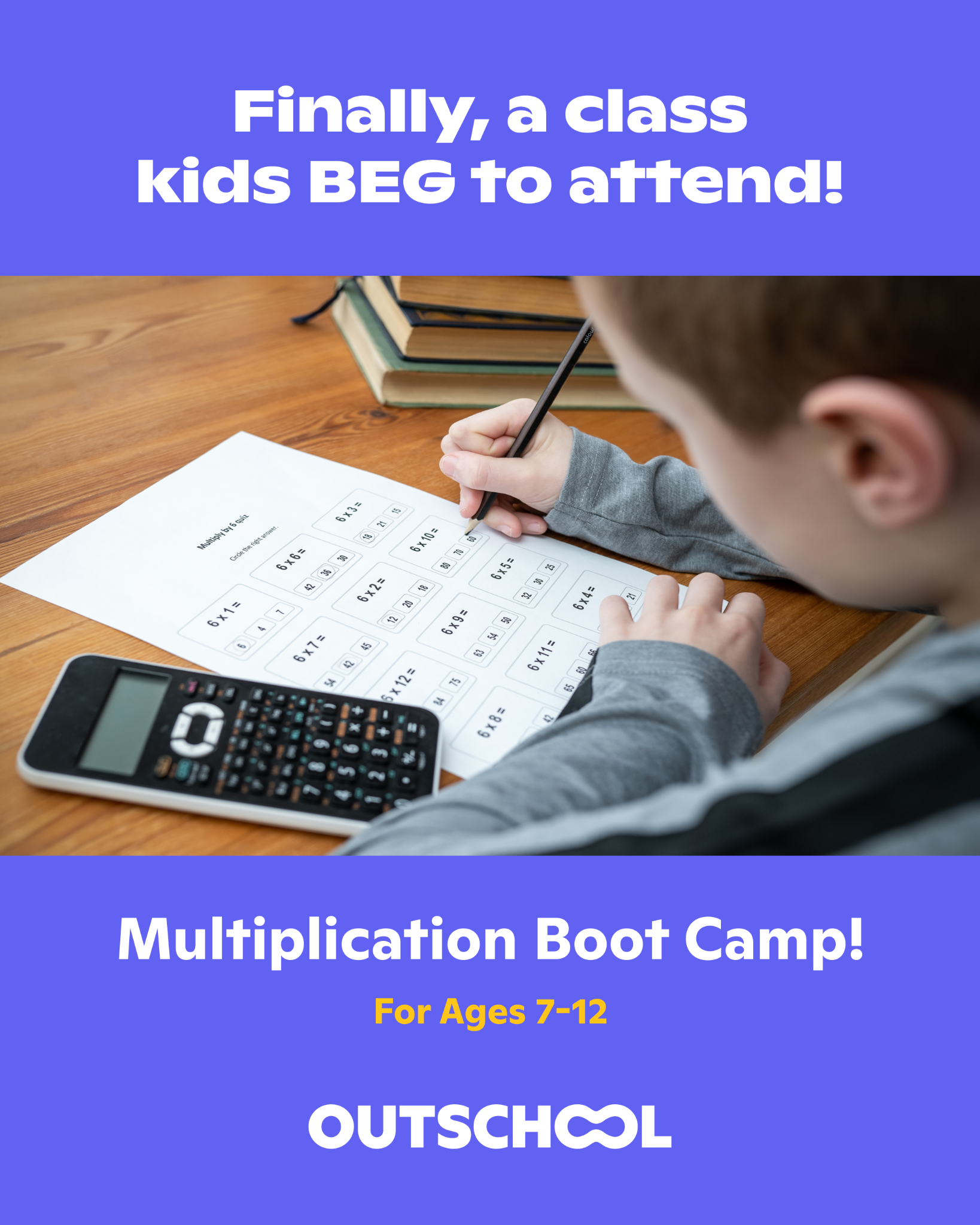 Outschool Facebook ad