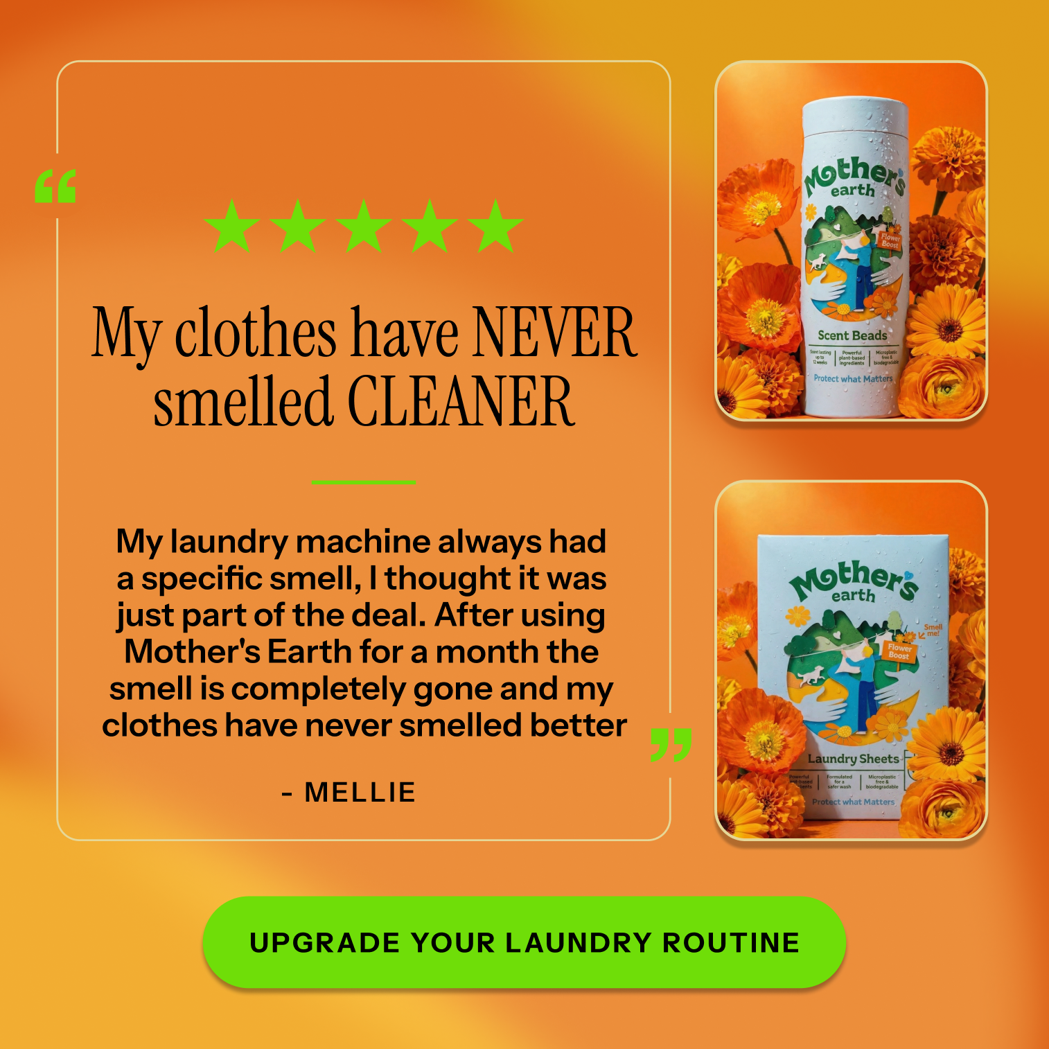 Mothers Earth Facebook ad