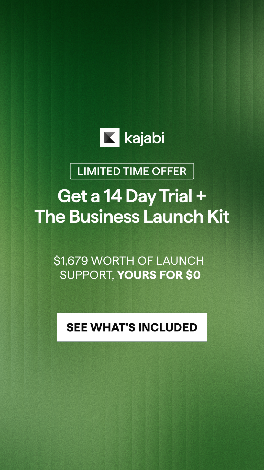 Kajabi Facebook ad: From Outline to First Sale in 14 Days: Enrollment Closes…