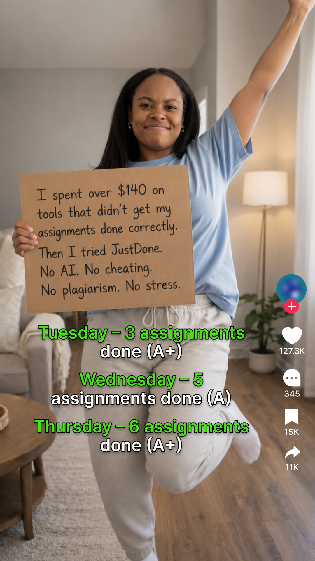 JustDone Facebook ad