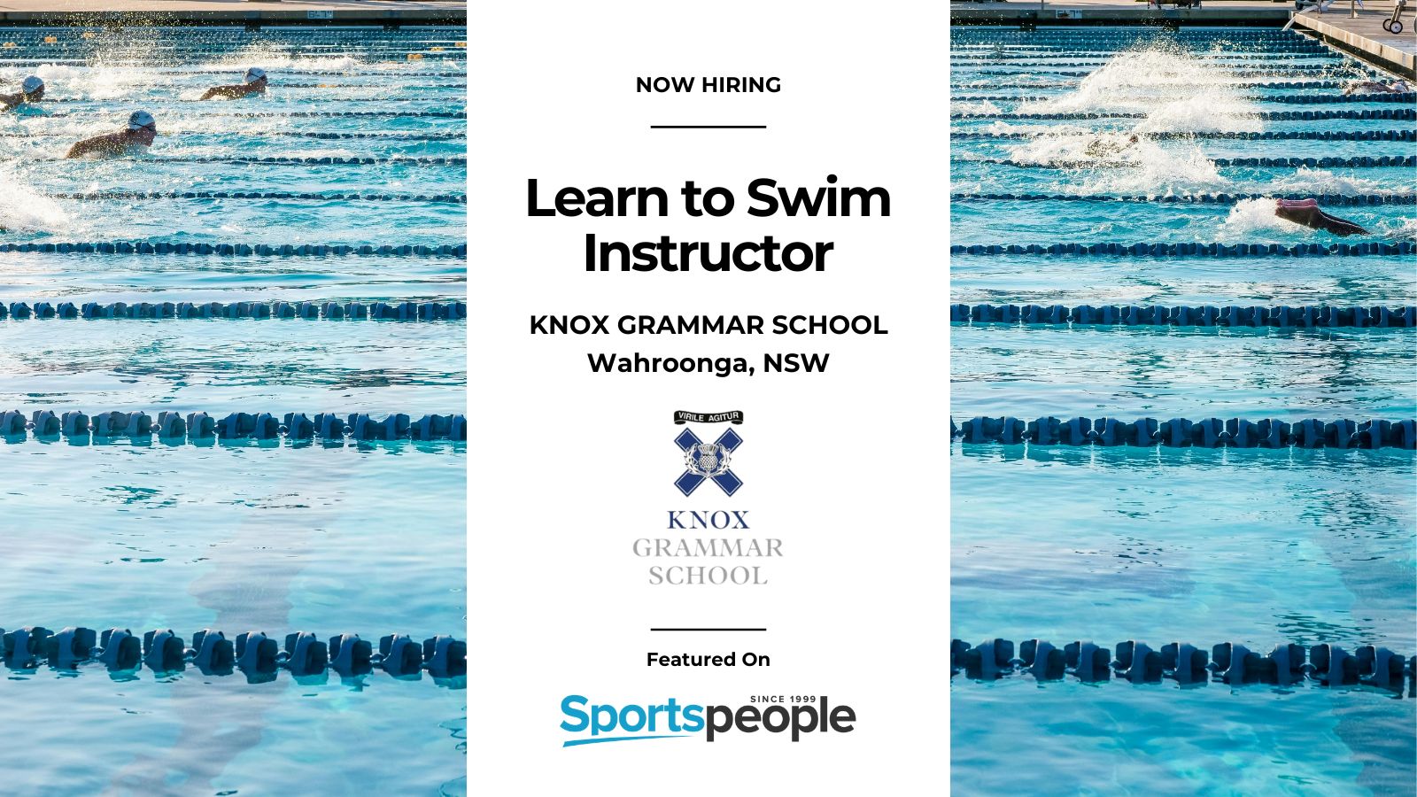 Sportspeople - Australia's Largest Sports Jobsite Facebook ad: Learn to Swim Instructor | Knox Grammar School