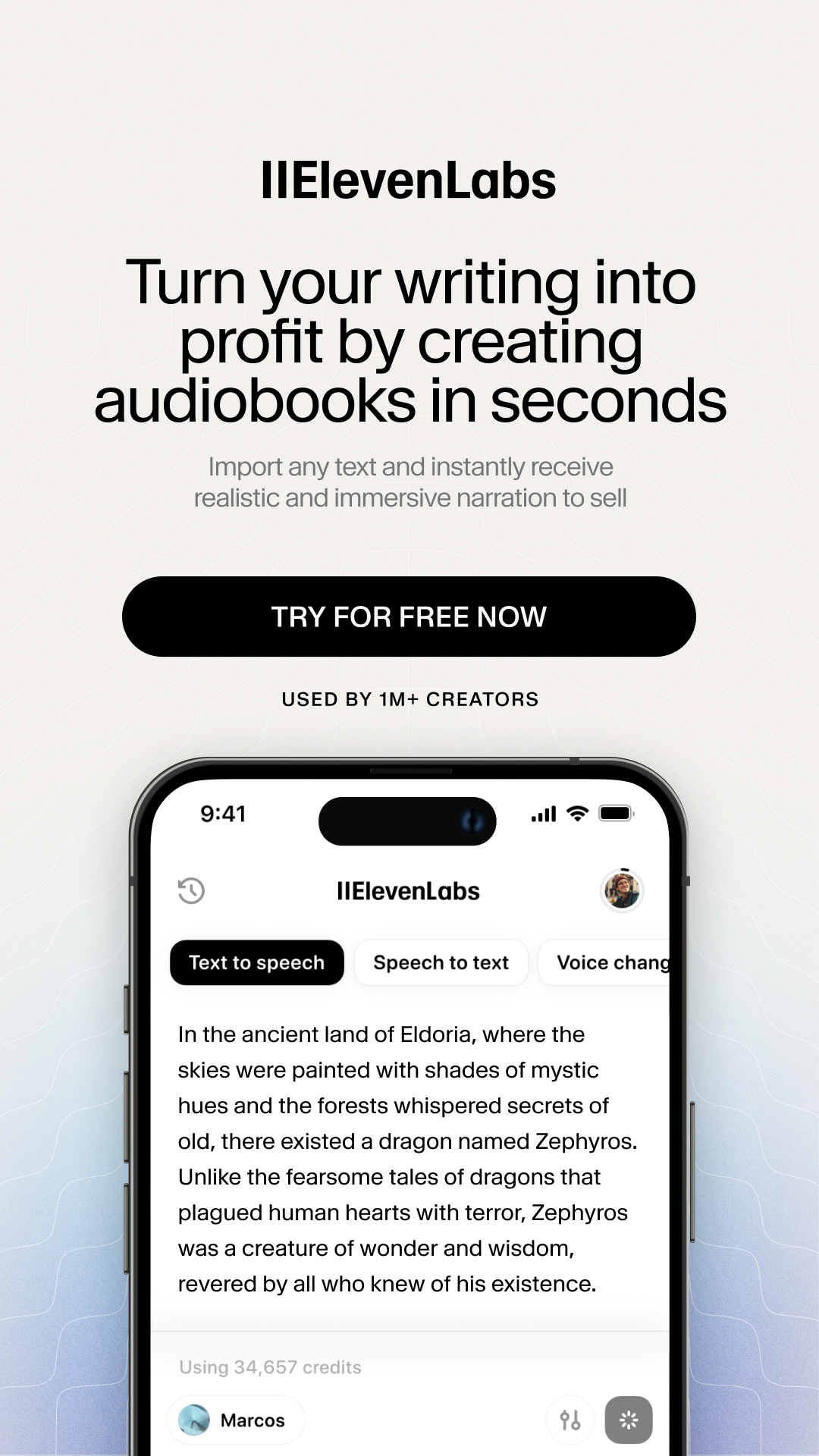 ElevenLabs Facebook ad