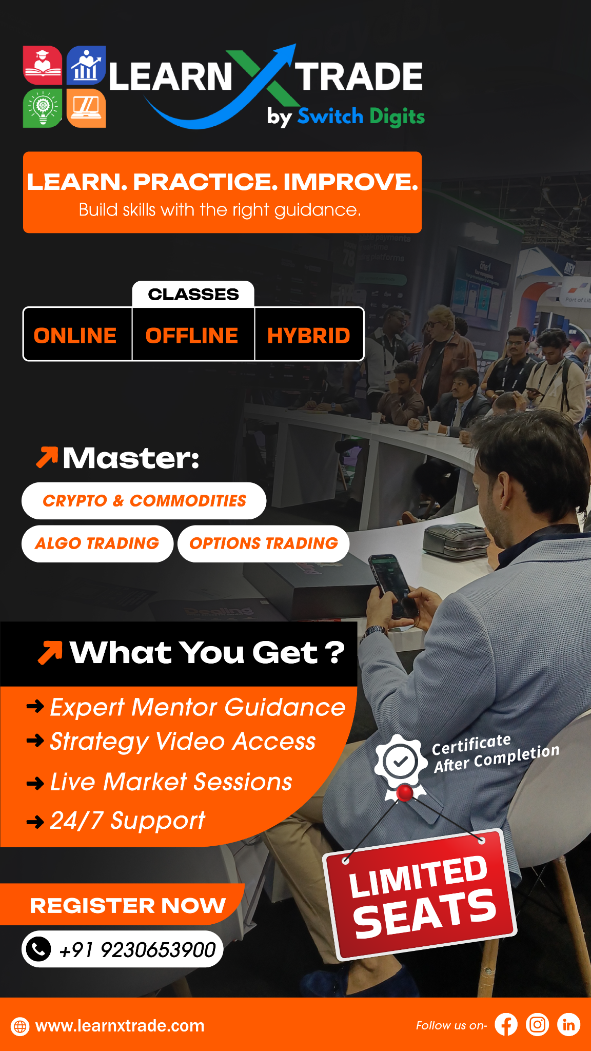 Learn X Trade Academy Facebook ad