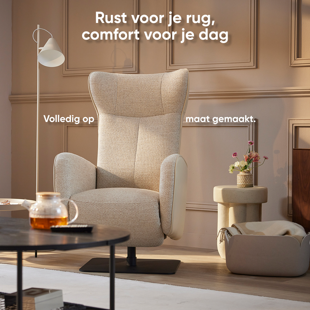 Prominent Facebook ad: Gezond zitten, heerlijk ontspannen