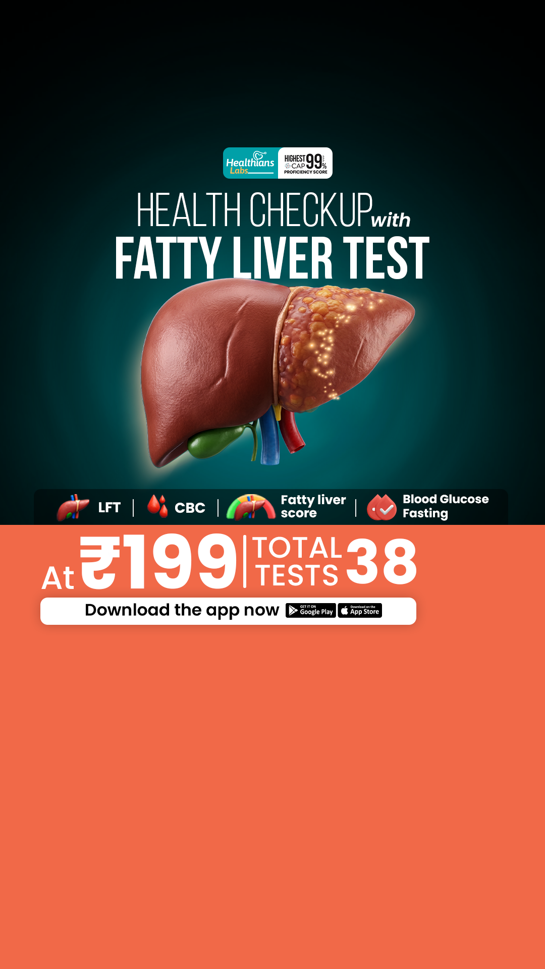 Healthians Facebook ad