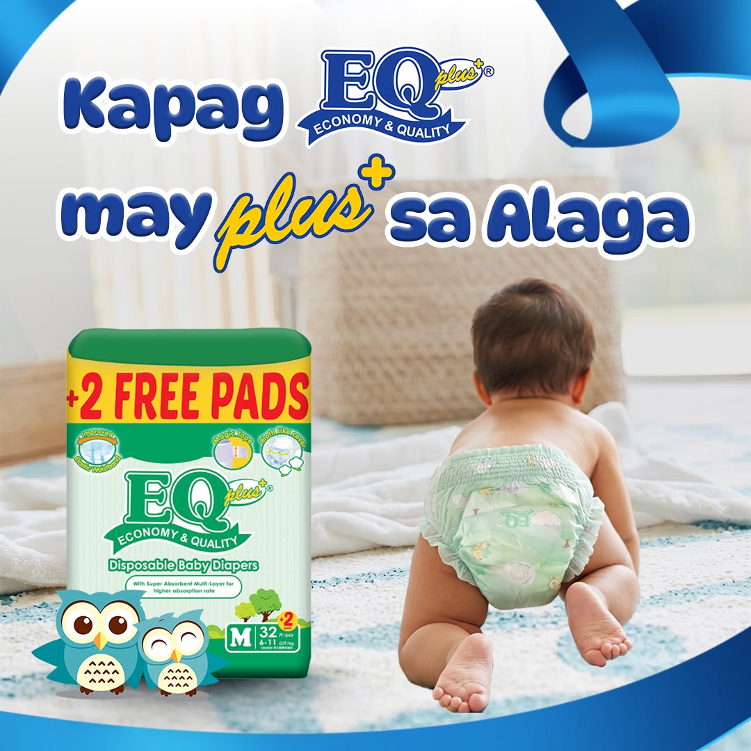 EQ Diapers Facebook ad: PLUS na Alaga kay Baby