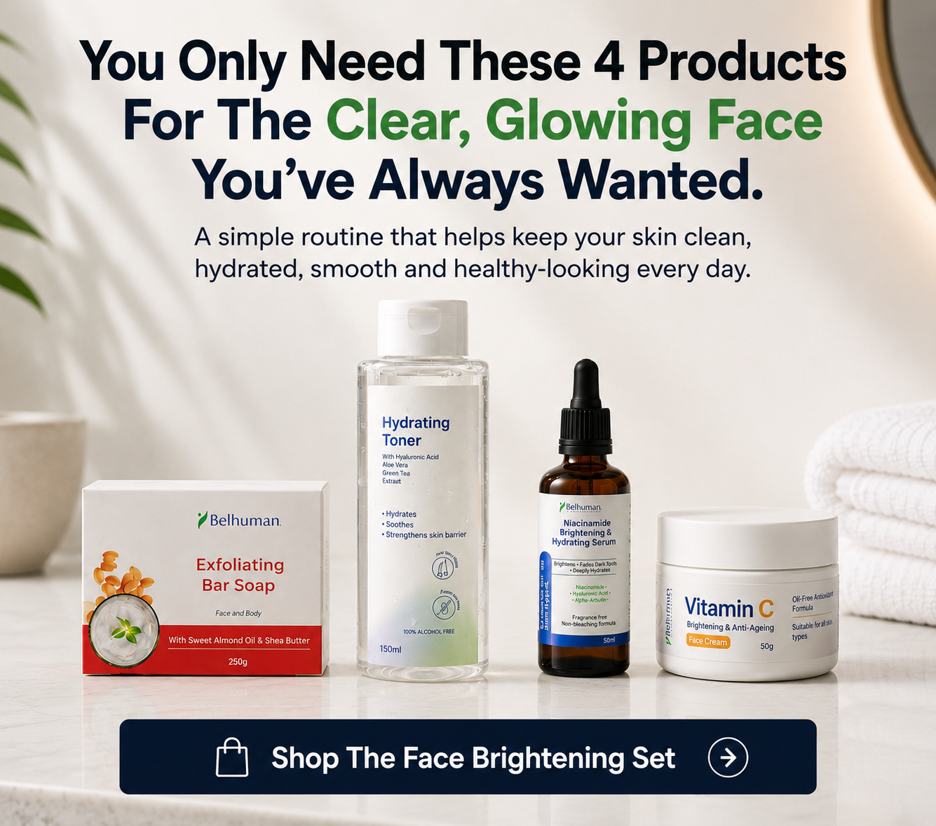 Belhuman Cosmetics Facebook ad