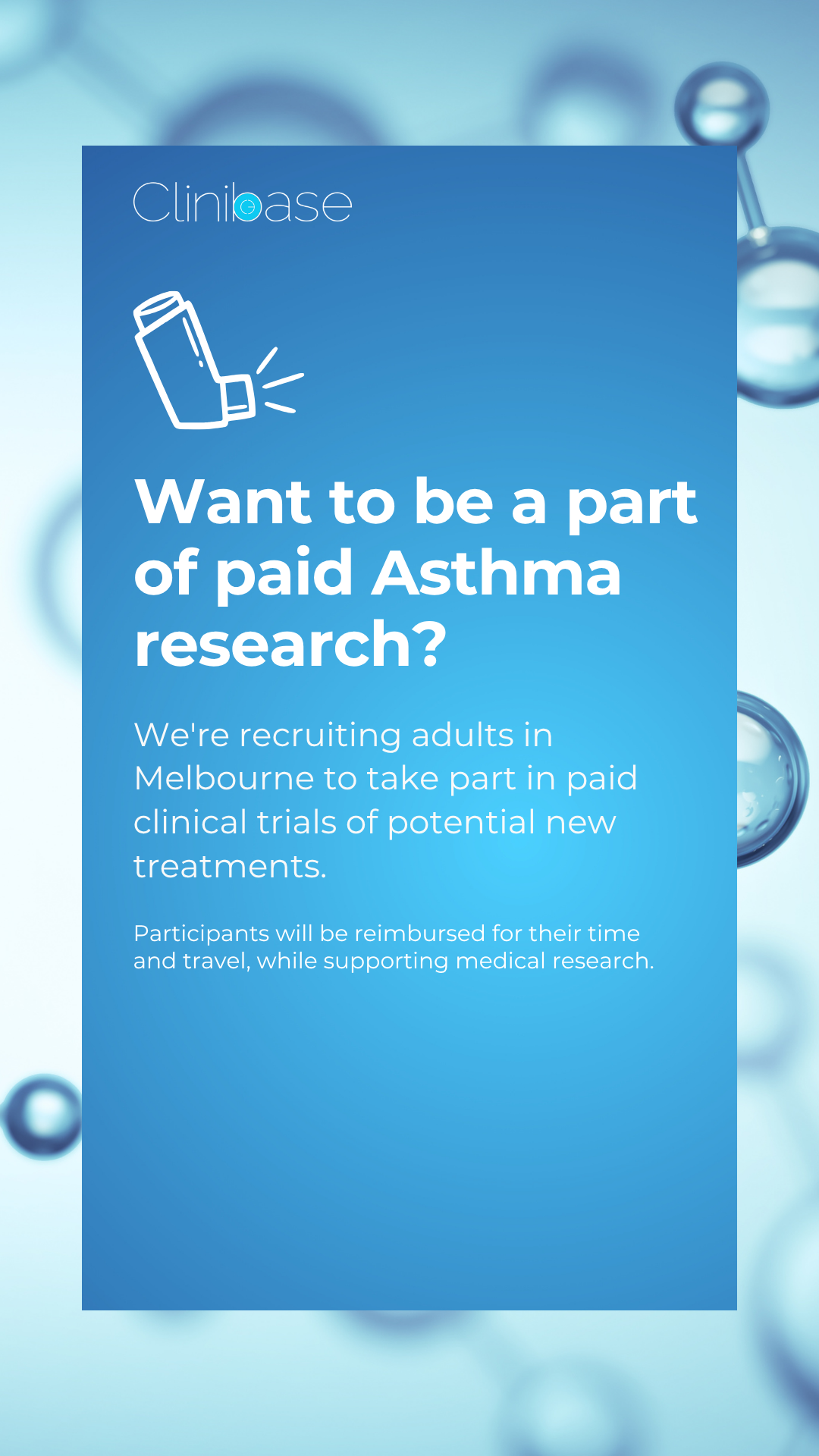Clinibase Recruitment Facebook ad